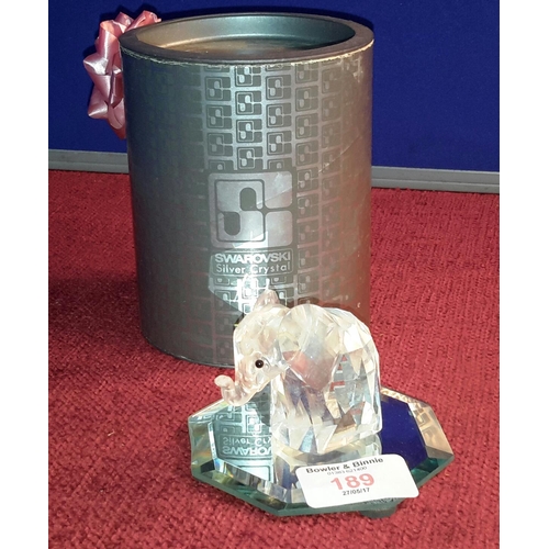 189 - Swarovski Elephant figure with box