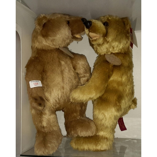 104 - 2 collector's teddies