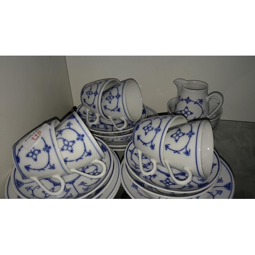 118 - Blue & white tea set