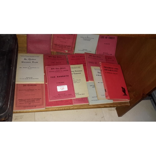 130 - selection of bible class books