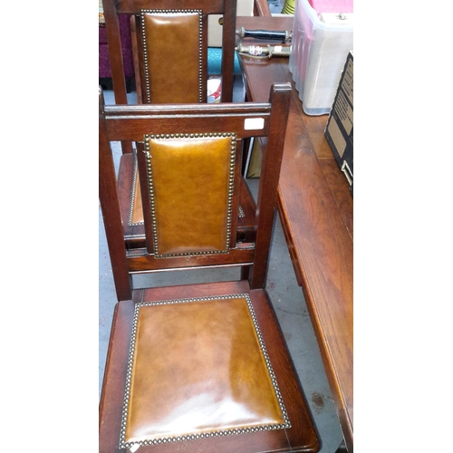 155 - dining table & 4 chairs