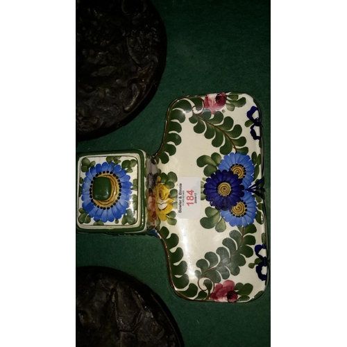 184 - Flower inkwell