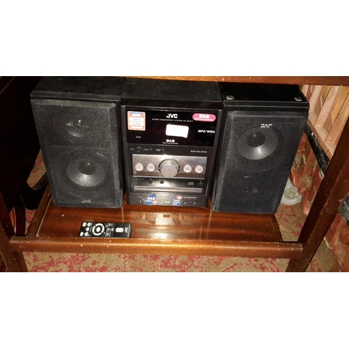 215 - JVC stereo mini HiFi with remote (not tested)