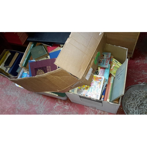 229 - 4 boxes of books (various genres)