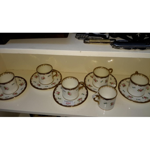 254 - Wedgwood coffee set, 6 cups & 5 saucers