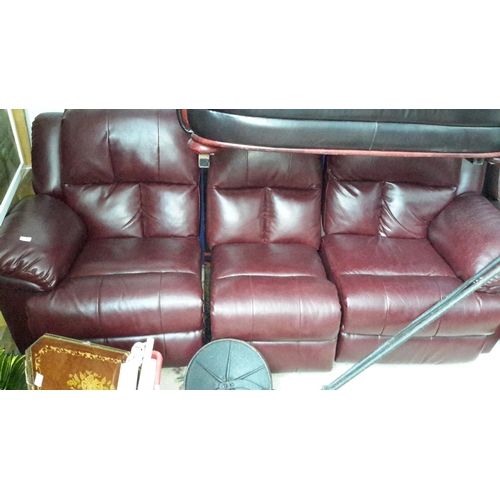 310 - 3-piece reclining suite