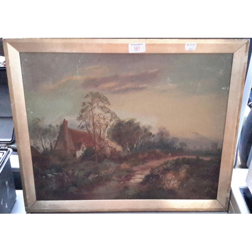 381 - Victorian oil painting, signed