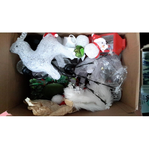 430 - Box of Christmas items