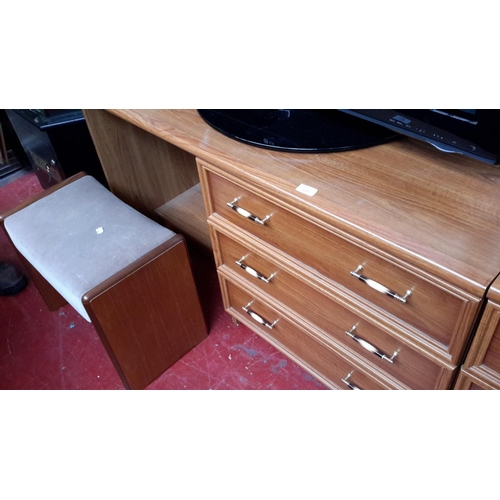 436 - Dressing table with stool