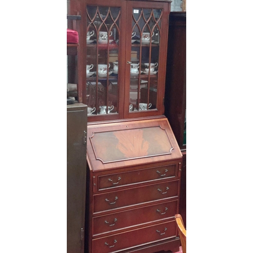 45 - 4 drawer bureau bookcase