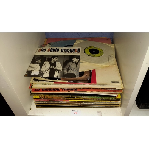 70 - Collection of vintage records & singles