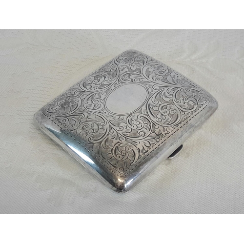 10 - Birmingham silver cigarette case by William Henry Sparrow, dated 1938