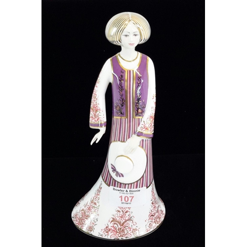 107 - Royal Crown Derby figure 'Dione', 21.5cm in height