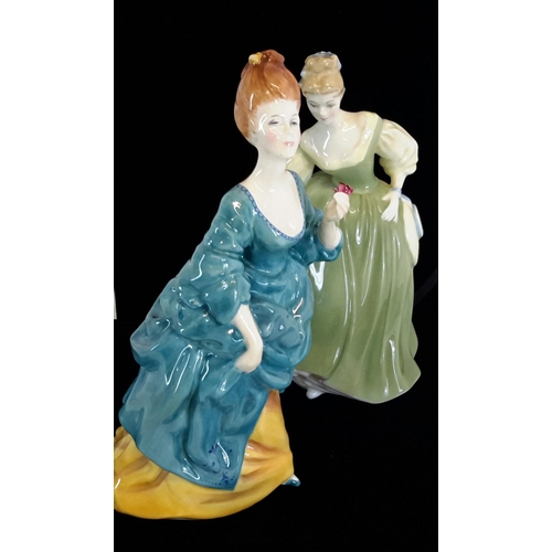 122 - Royal Doulton figurine 'Olga', HN2463 & Royal Doulton Figurine 'Fair Lady' HN2193 (as found)