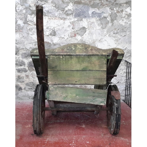 300 - Antique 2 wheel horse cart, 89x127x102cm