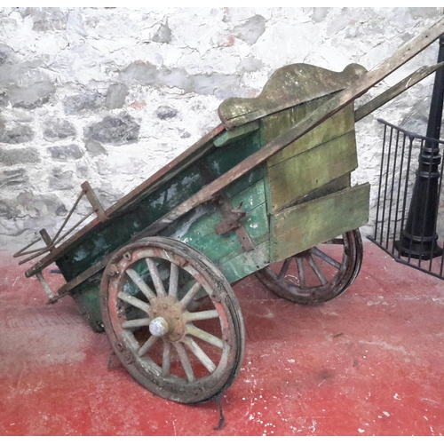 300 - Antique 2 wheel horse cart, 89x127x102cm