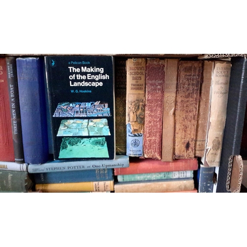 560 - A collection of old books to include, Charles Dickens, Sir Walter Scott & Penguin books etc