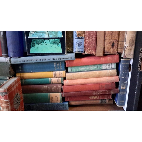 560 - A collection of old books to include, Charles Dickens, Sir Walter Scott & Penguin books etc