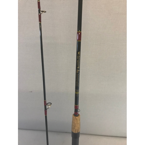 223 - Shakespeare Worcestershire 1526/240 Spinning rod with bag. TWO piece and 8ft .