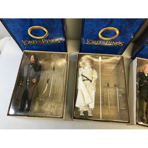 437 - 3 DID 1/6 Scale The Lord of the Rings Return of the King Action figures, Aragorn, Legolas & Gandalf ... 