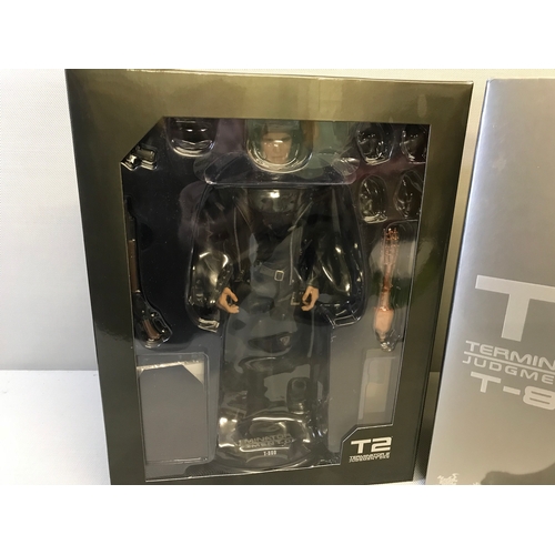 446 - Hot Toys 1/6 scale Terminator Judgment Day MMS117 T-800 Masterpiece action figure. with box and acce... 