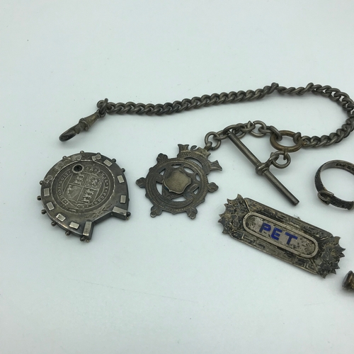 10 - A Lot of Victorian and early 1900's silver jewellery and others. Includes Birmingham silver buckle r... 