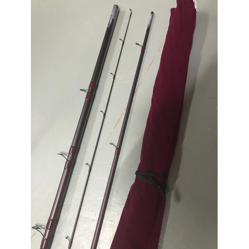 265 - John Wilson Masterline Heritage WHR130 Trotter fly rod with bag. 13 foot.