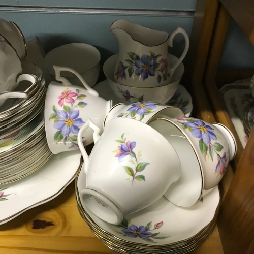 62 - A Shelf of collectable tea sets , part sets and tea pot.