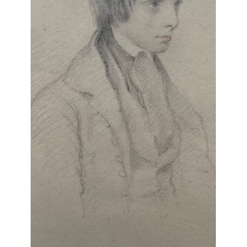 4A - EDWARD TRAIN (BRITISH 1801-1866)
Original pencil sketch portrait of William Doubleday second son of ... 