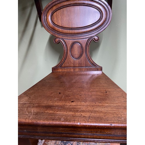 58A - A Victorian Round Back Hallway chair.