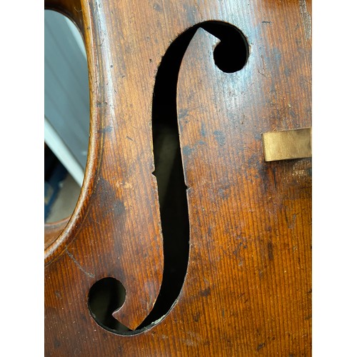 102A - A 19th century Cello with bow. [No Maker]