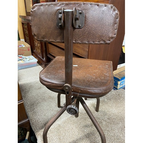 57A - A Vintage industrial office chair.