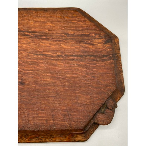 65J - Antique Robert 'Mouseman' Thompson oak chopping board