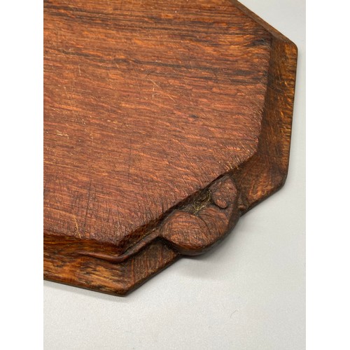 65J - Antique Robert 'Mouseman' Thompson oak chopping board