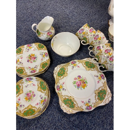 608 - A Fine Bone China 'Maytime' coffee set together with a Tuscan 'Provence' tea set.