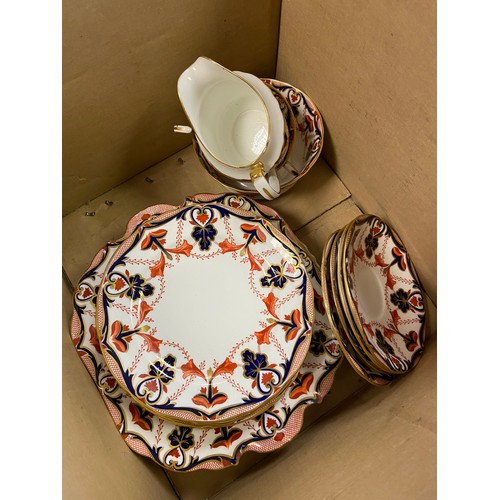 551 - Aynsley Imari style part tea set.