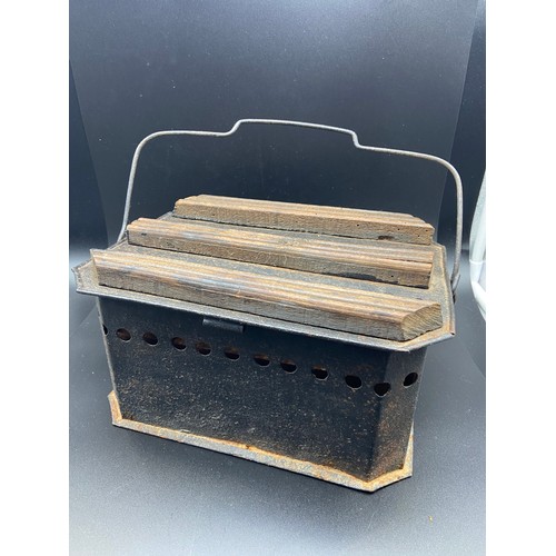 227A - Antique portable coal heater