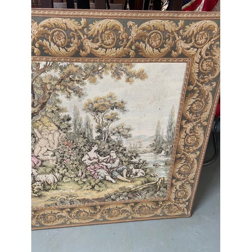 256B - A Large antique wall tapestry depicting period scene. [100X180cm]