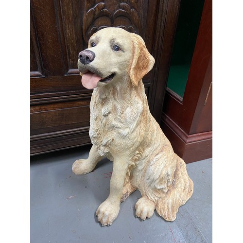 218A - A Large Border Fine Arts ' Fireside Dogs' Golden Retriever A1256. [47cm in height]