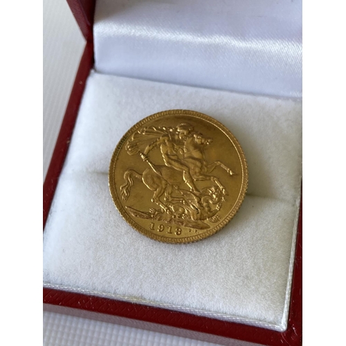 24J - A full gold sovereign, dated 1913 [8g]