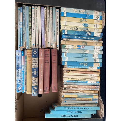 300 - A Box containing a collection of Enid Blyton books. To include two first editions 'Adventure of the ... 