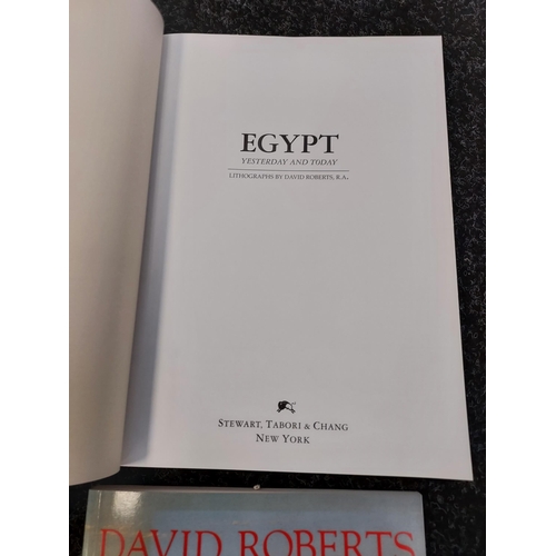 438 - A Collection of four books. Roberts, David- The Holy Land and Yesterday and today Egypt.