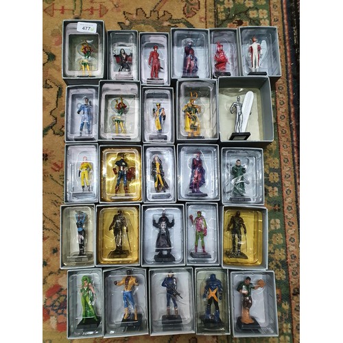 477W - A Large Collection of Marvel Cast Metal Figures