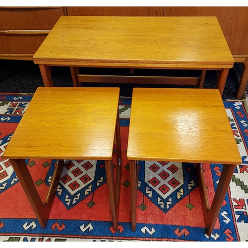 103 - A Mid century Teak Triform Table. Produced by E.S.A McIntosh.