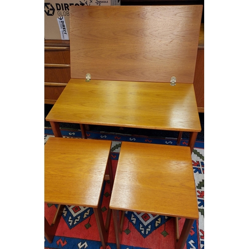 103 - A Mid century Teak Triform Table. Produced by E.S.A McIntosh.