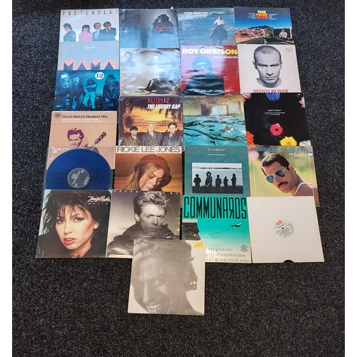 166 - A Selection of mixed genre Records to include Bryan Adams, Eurythmics blue record, Genesis, Japan, T... 