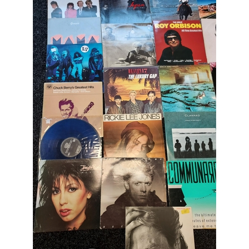 166 - A Selection of mixed genre Records to include Bryan Adams, Eurythmics blue record, Genesis, Japan, T... 