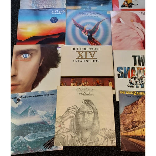 173 - A Collection of records to include great balls of fire, Paul Simon, The Kings Singers, Sky and the s... 