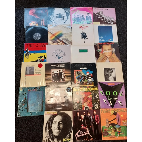 175 - A Collection of records to include ELO, Bob Marley, Squeeze, Rolling Stones, Adam and the Ants and t... 