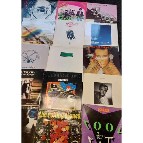 175 - A Collection of records to include ELO, Bob Marley, Squeeze, Rolling Stones, Adam and the Ants and t... 